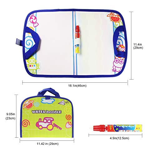 Coolplay Kid Activities Water Drawing Mat Painting with Water Pen Airplane Travel Toy for Toddlers - Image 4