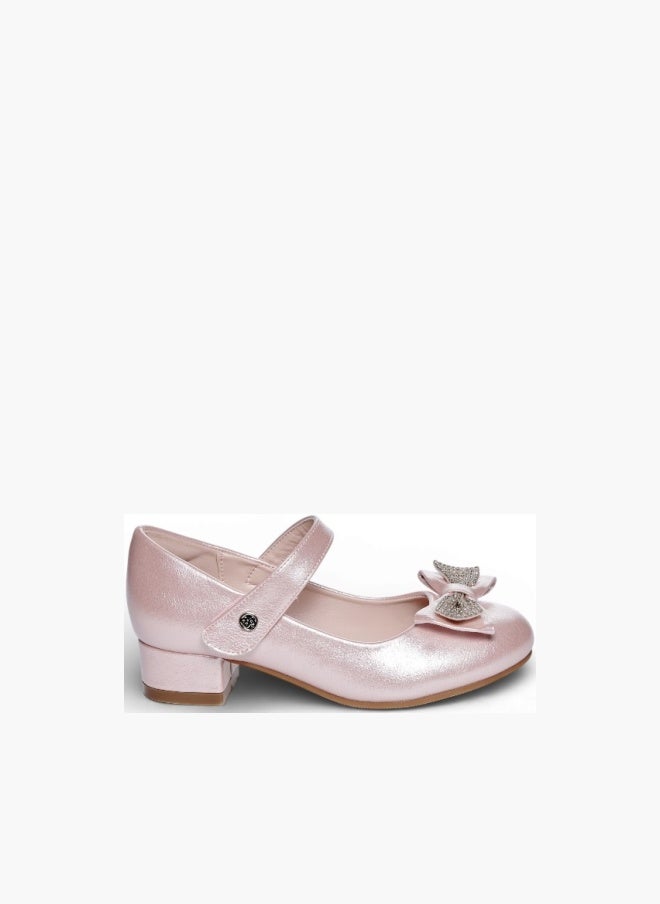 Embellished Block Heel Shoes