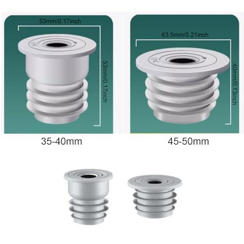 RecDec 2 Pack Washing Machine Drain Hose Seal Plug Odor-Free Silicone Sealing Stopper Cover Cap for Washer Drainage Plumbing Pipe Hole Dishwasher Sewer Blunder Laundry Room Bathroom Kitchen - Image 3