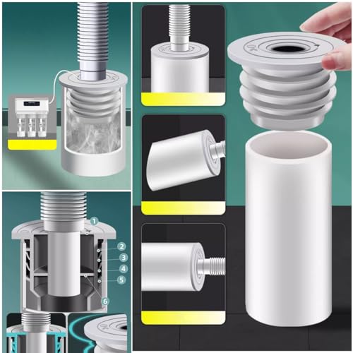 RecDec 2 Pack Washing Machine Drain Hose Seal Plug Odor-Free Silicone Sealing Stopper Cover Cap for Washer Drainage Plumbing Pipe Hole Dishwasher Sewer Blunder Laundry Room Bathroom Kitchen - Image 5