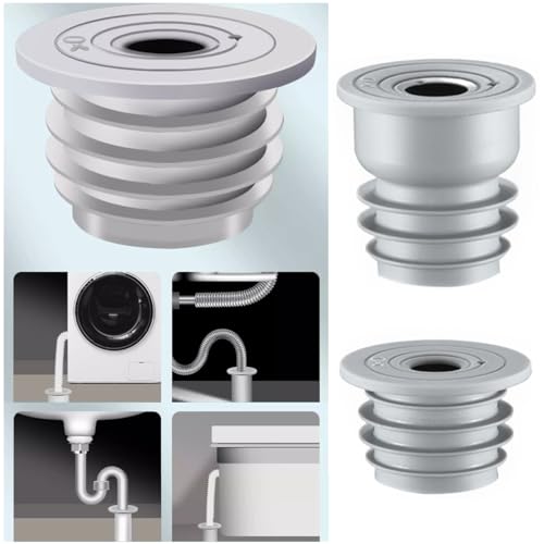 RecDec 2 Pack Washing Machine Drain Hose Seal Plug Odor-Free Silicone Sealing Stopper Cover Cap for Washer Drainage Plumbing Pipe Hole Dishwasher Sewer Blunder Laundry Room Bathroom Kitchen - Image 4