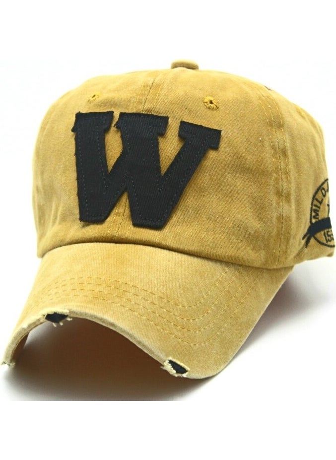 Accessory City Stylish Denim Sports Hat with W Emblem 