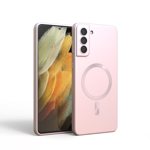 Doowear Galaxy S21+ Plus Case Magnetic [Support Magsafe Charger] Wireless Anti-Scratch Shockproof Silicon Full Camera Protection Slim Thin Phone Cover Case for Samsung Galaxy S21+ Plus-Rose Gold - Image 1