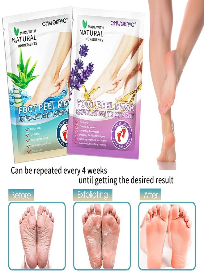 CMWGKBC 5 Pack Foot Peeling Mask,Exfoliator Peel Off Calluses Dead Skin Callus Remover,Foot Mask for Dry Cracked Feet,Foot Peel Masks for Men and Women Feet Peeling Mask for Fathers Mothers Day Gifts - Image 5
