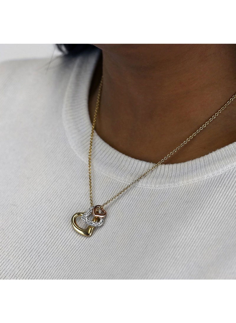 BUCKLEY LONDON 3 Tone Heart Charm Pendant  - Image 2