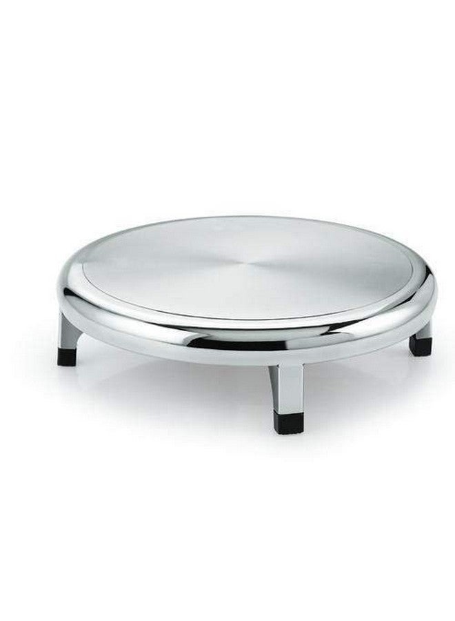 Rollyware 100% Stainless Steel Joint Less Design Polpat, Chakla 25% Less Effort Working The Dough, Upgrade Your Baking, Non-Stick & Zero Maintenance(Steel CHAKLA) - Image 1
