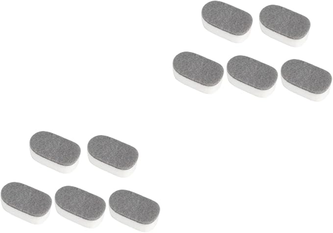10pcs Double Sided Scouring Pads Strong Scrubbing Sponge For Kitchen Bathroom Grey Multix2pcs Mediumx2pcs - Image 1