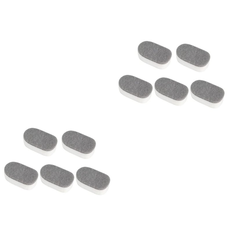 10pcs Double Sided Scouring Pads Strong Scrubbing Sponge For Kitchen Bathroom Grey Multix2pcs Mediumx2pcs - Image 2