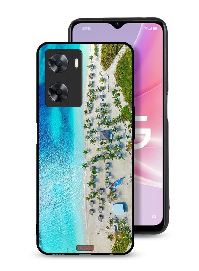 Tolwak Oppo A77s Protective Case Cover Beach - Image 1