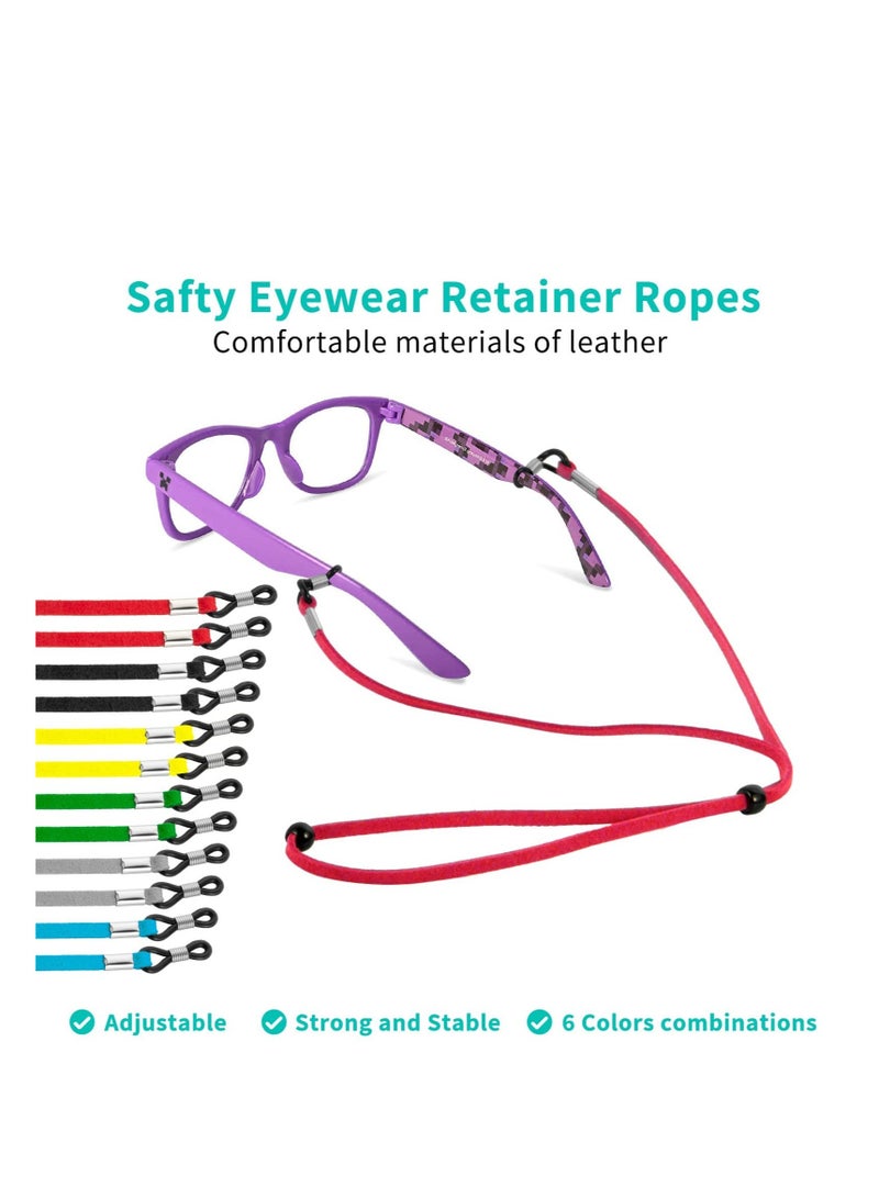 نظارات جلدية حزام قابل للتعديل حامل النظارات المضادة للانزلاق نظارات سلسلة حبل الرياضة نوع النظارات الشمسية حامل حامل حزام للرجال والنساء والأطفال