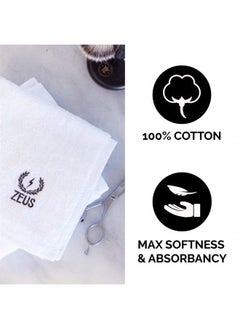 Zeus 100% Cotton Washcloths – Super Soft & Extra Absorbent Premium Face and Bath Towels (12 Pack) 