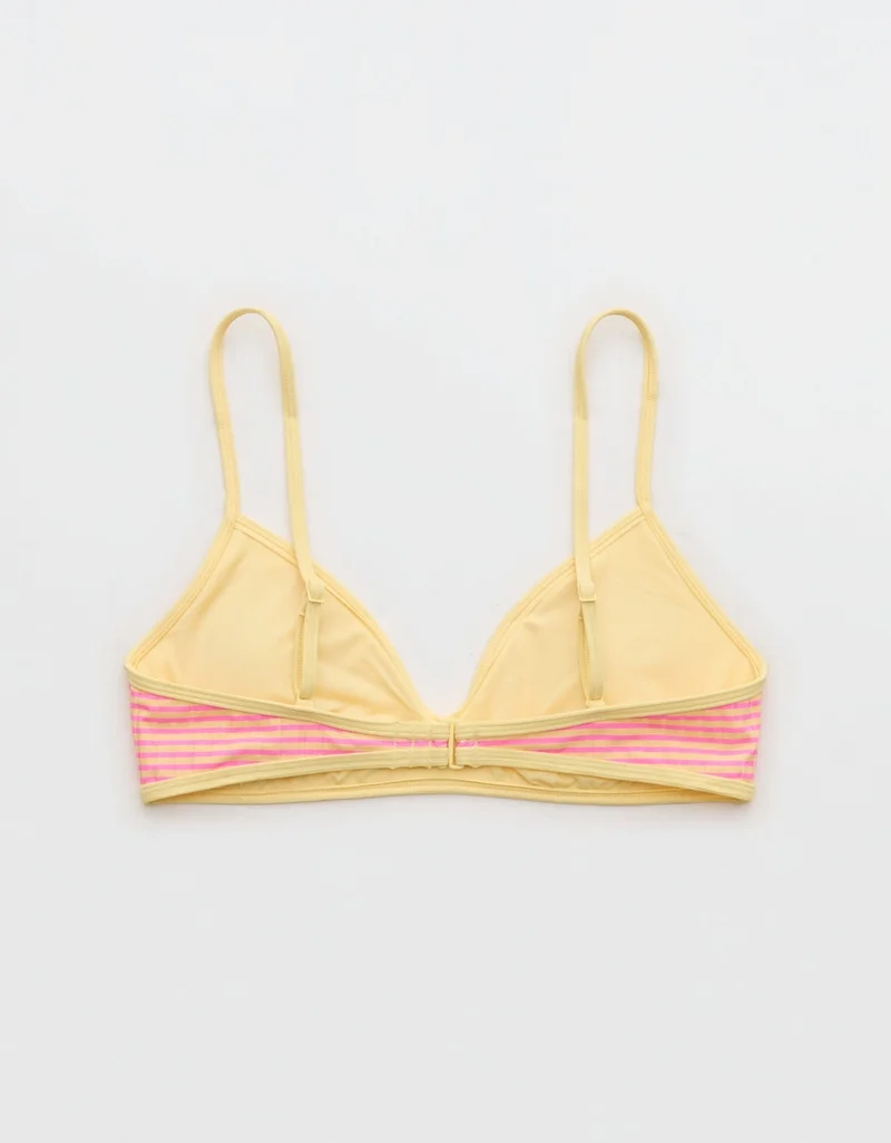 Aerie  Aerie Skinny Strap Voop Ribbed Bikini Top for Women | Best Price UAE