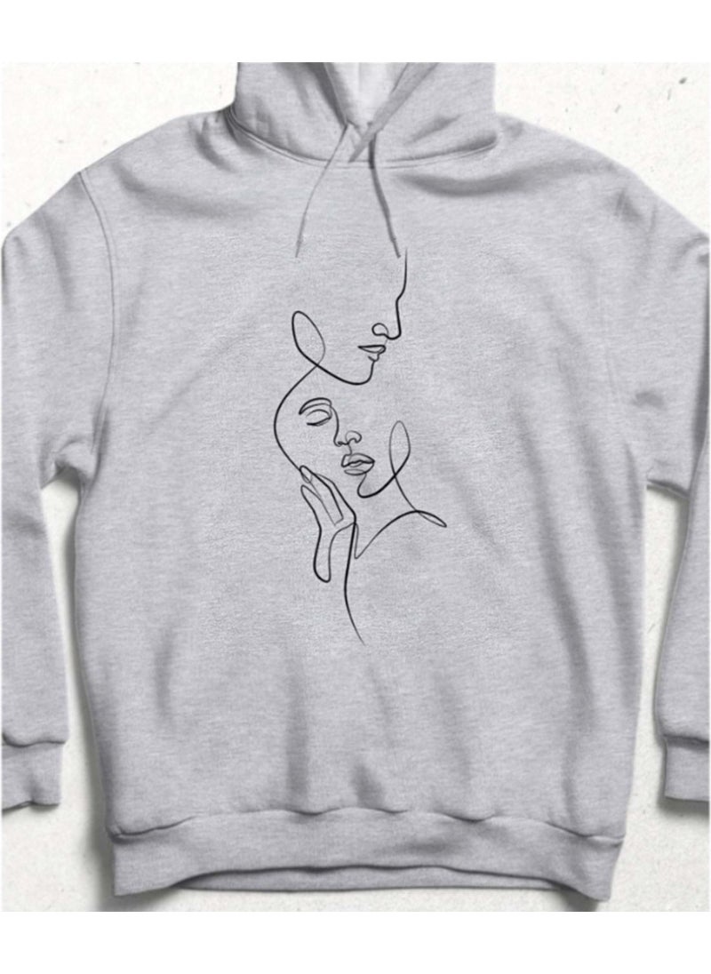 Hena - Together Is Beautiful: Love Sweatshirt Gray - Image 1