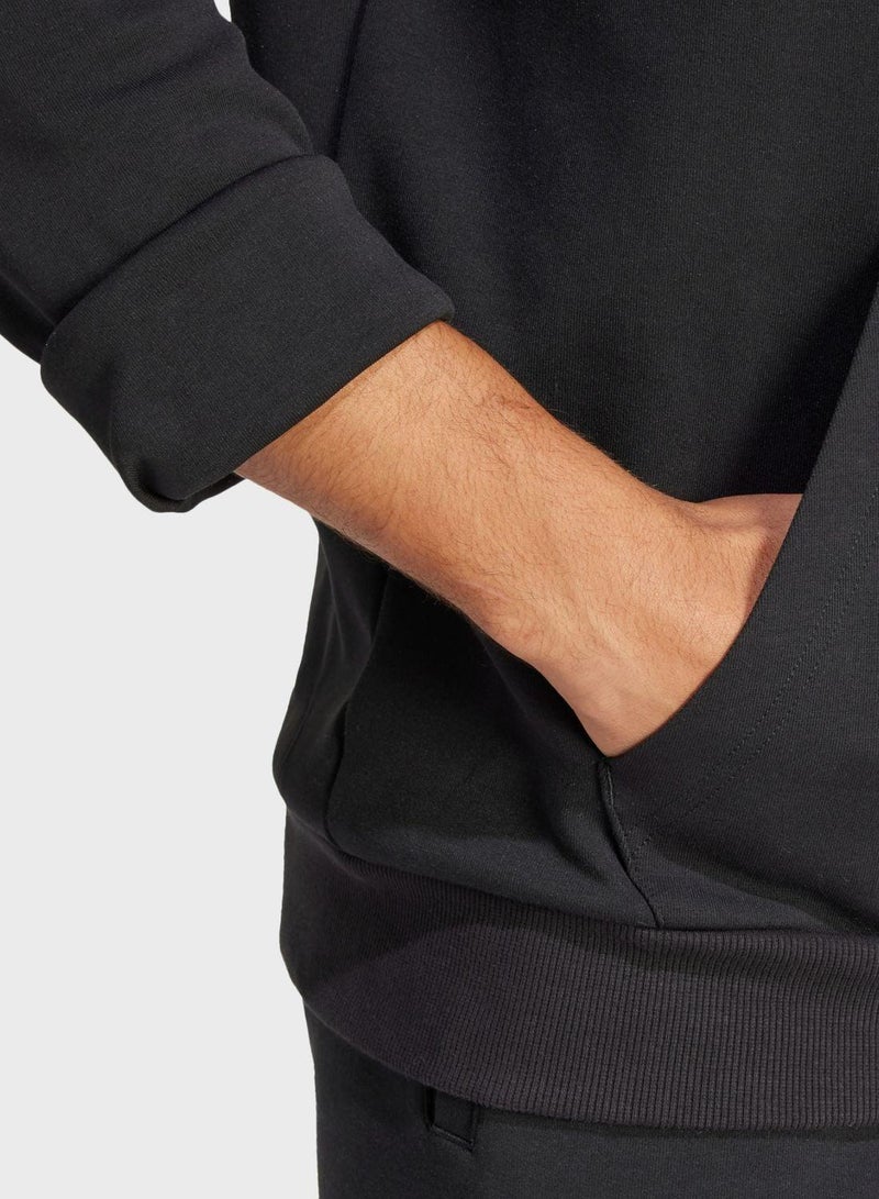 adidas سويت شيرت تدريب رجالي أسود - Image 4