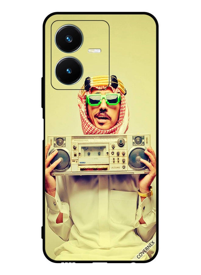 Covernex Protective Case Cover For Vivo Y22s Holding Vintage Music Device - Image 1