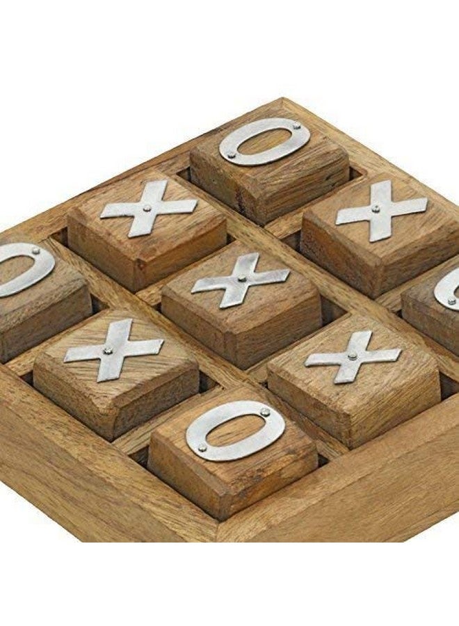 ITOS365 Wooden Tic Tac Toe Noughts And Crosses Game Unique Handmade Quality Wood Family Board Games - Image 2
