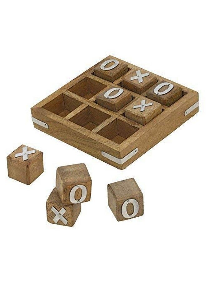 ITOS365 Wooden Tic Tac Toe Noughts And Crosses Game Unique Handmade Quality Wood Family Board Games - Image 3