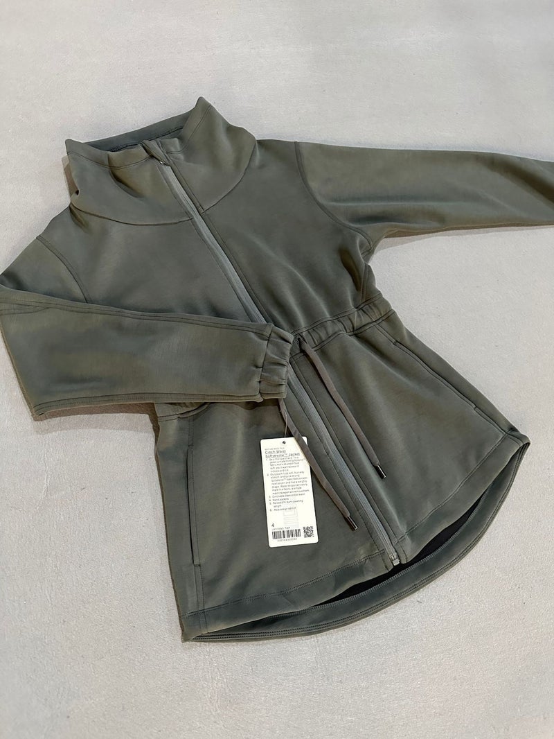 Softstreme Womens Trench Jacket Modal Collar Coat Graphite gray 