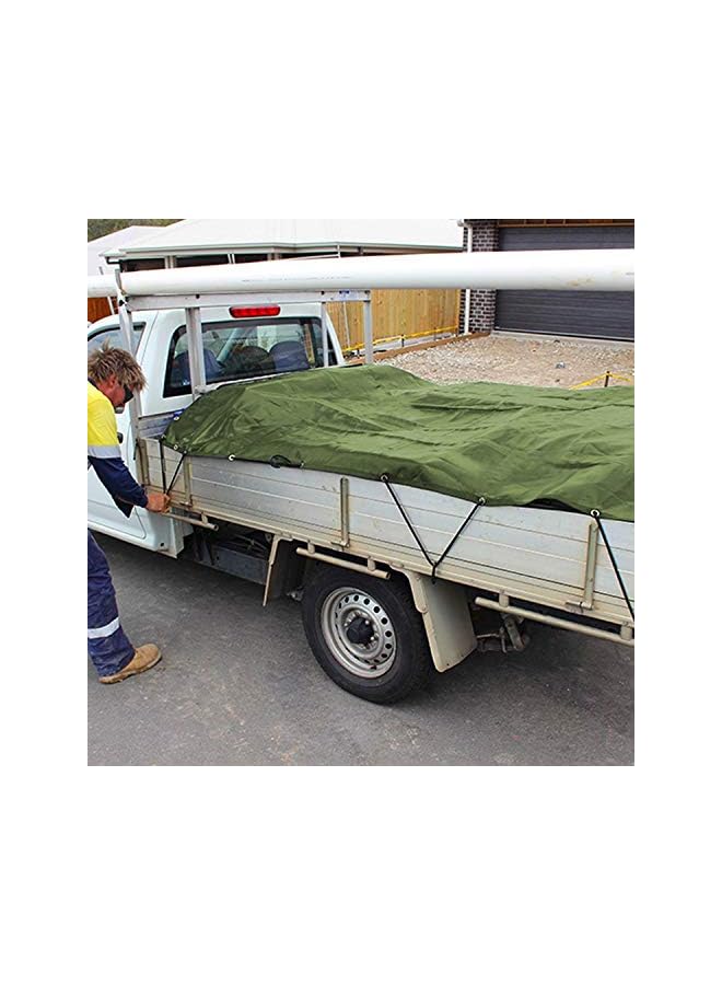 The Bros Tarp Canvas,Heavy Duty Waterproof for Outdoors, Truck, Water Resistant, UV Resistant Tarpaulin Cover for Car Boat Camping Firewood Woodpile(6.6 x 4.9 Feet)  - Image 3