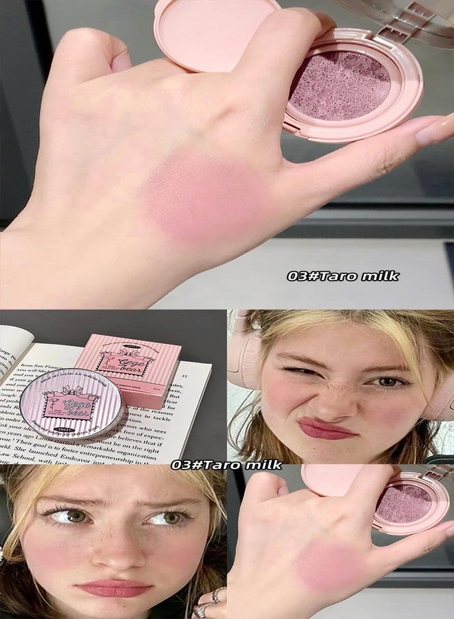Gege Bear Sweet And Tender Air Cushion Blush | Lightweight and Creamy Formula for Cheeks | Cute and Buildable Makeup for Women | 3 Stunning Shades (02#Strawberry Sugar, 3.5g) - Image 5