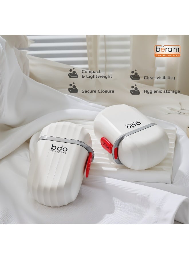 Beram - Sea Wave Travel Soap Case, Portable Soap Box, Compact Bathroom Container, Double Layer Leak-Proof Container, Efficient Soap Dish, Bar Soap Holder for Traveling, Camping, Vacation - Image 1