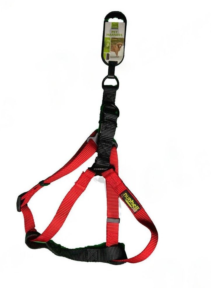 نونبيل حزام صغير للكلاب الأسود والأحمر 1 قطعة