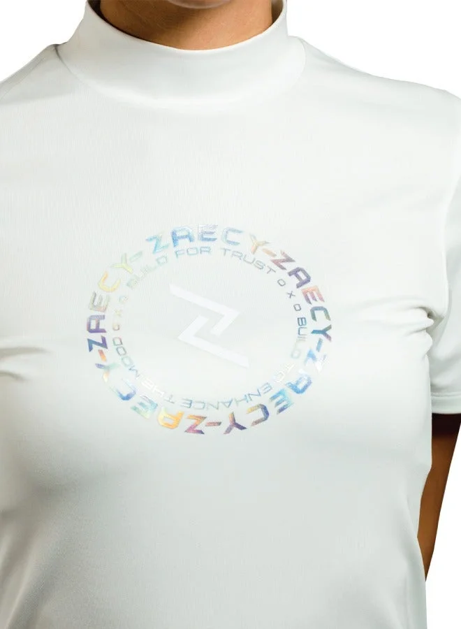 ZAECY White Women's Mock Neck Top for Women | Best Price UAE