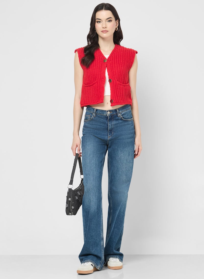 Ginger Knitted Button Down Vest - Image 4