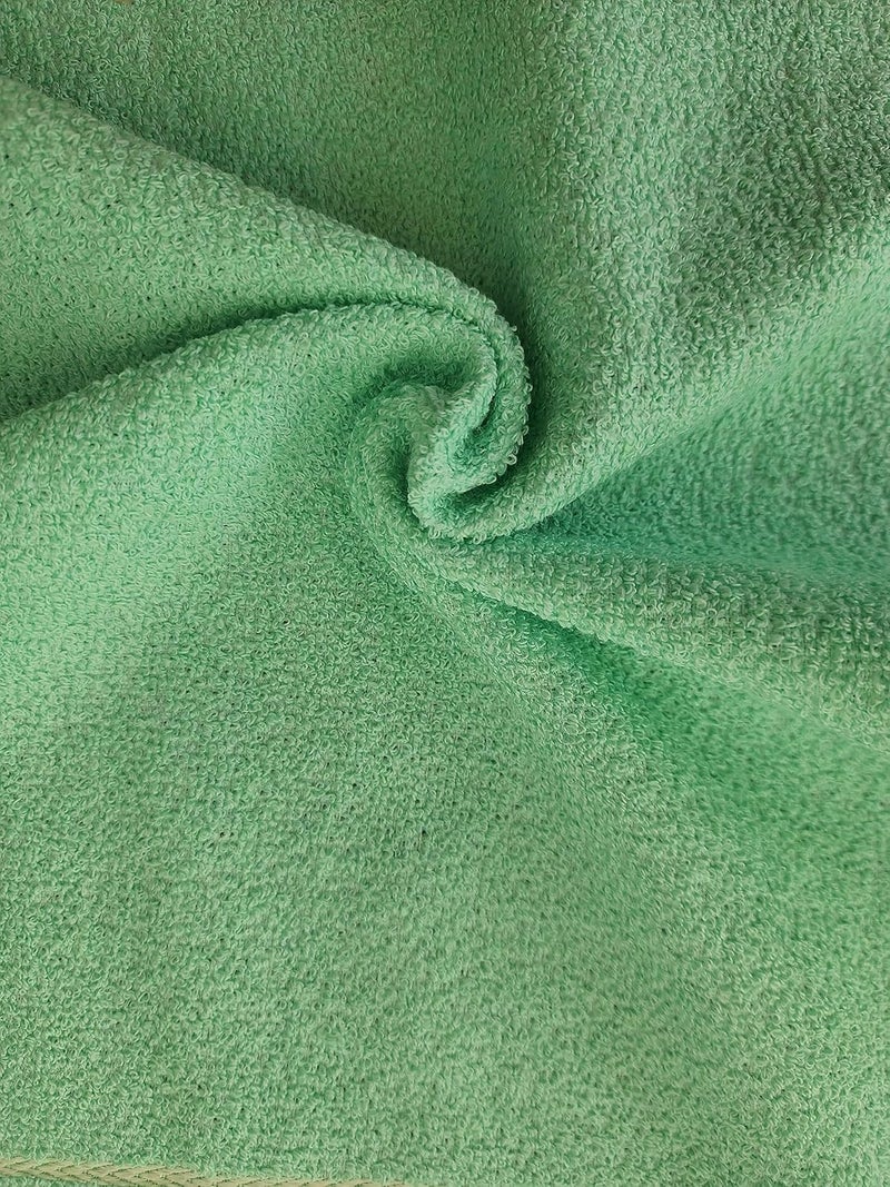ManavRachit Microfiber Hand Towel 340 GSM for Men Women Hair Face Care Daily Use 14 in x 21 in Towels for Bath Super Absorbent Soft Comfortable Quick Dry Green Solid - Image 3