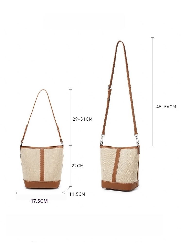 Skycare Skycare Bucket Hobo Bags for Women Leather Purse Handbag Lady Designer Tote Large Shoulder Bag for Women - Image 3