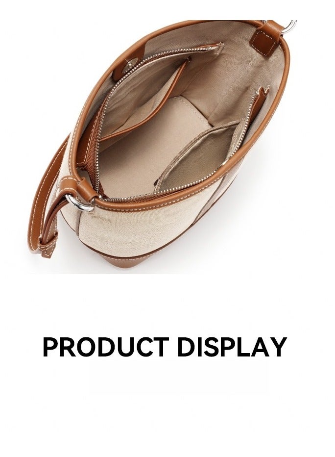Skycare Skycare Bucket Hobo Bags for Women Leather Purse Handbag Lady Designer Tote Large Shoulder Bag for Women - Image 5