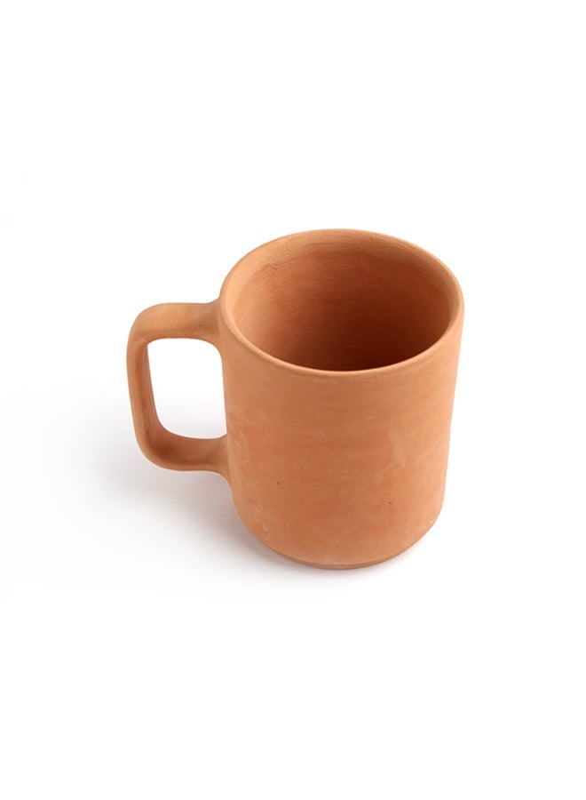 ارك كوب آرك المصنوع يدويًا من طين التيراكوتا (٣٥٠ مل) | كوب فخاري طبيعي للشاي والقهوة والمشروبات العشبية | خالٍ من المواد الكيميائية، صديق للبيئة، يُحسّن المذاق - Image 2