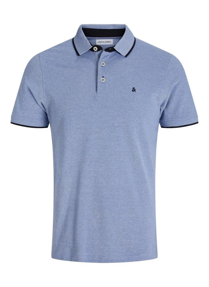 JACK & JONES - Jjepaulos Logo Print Polo Shirt - Image 1