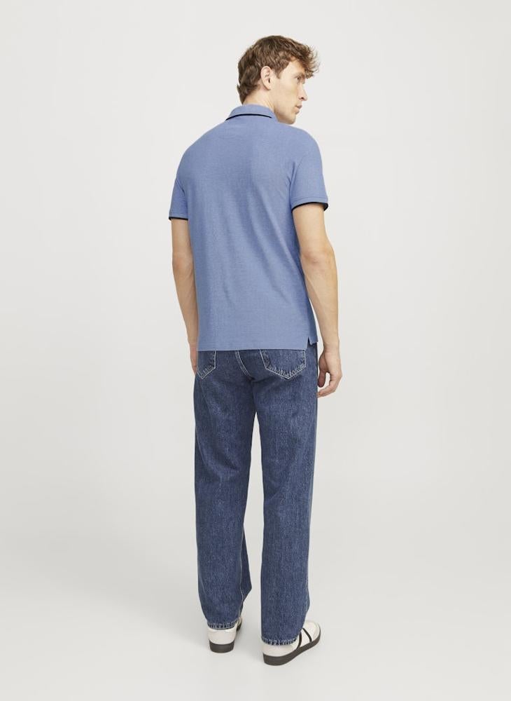 JACK & JONES - Jjepaulos Logo Print Polo Shirt - Image 1