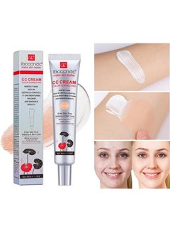ibcccndc Skin Tone Correcting CC Cream with Centella Asiatica, Concealing and Moisturising CC Cream Color Correcting, Repairing Redness and Acne Marks, Water and Sweat Resistant, SPF 25 (02#LIGHT)  - Image 1