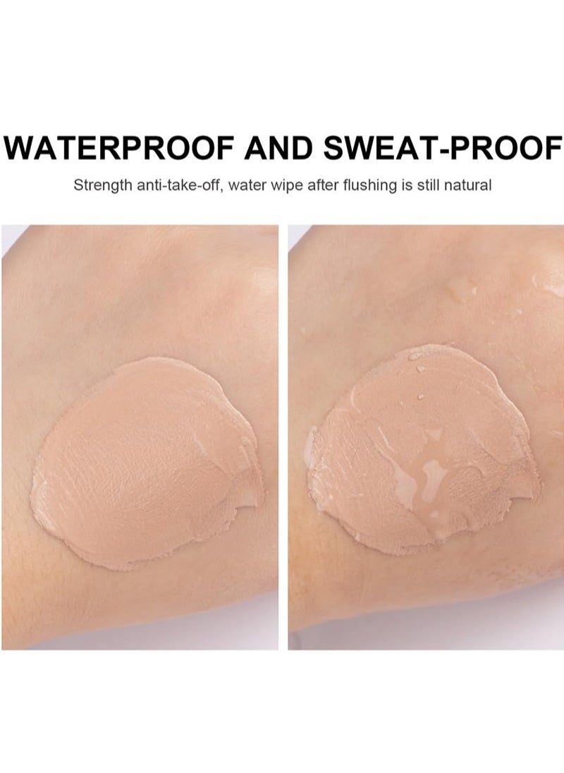 ibcccndc Skin Tone Correcting CC Cream with Centella Asiatica, Concealing and Moisturising CC Cream Color Correcting, Repairing Redness and Acne Marks, Water and Sweat Resistant, SPF 25 (02#LIGHT)  - Image 5