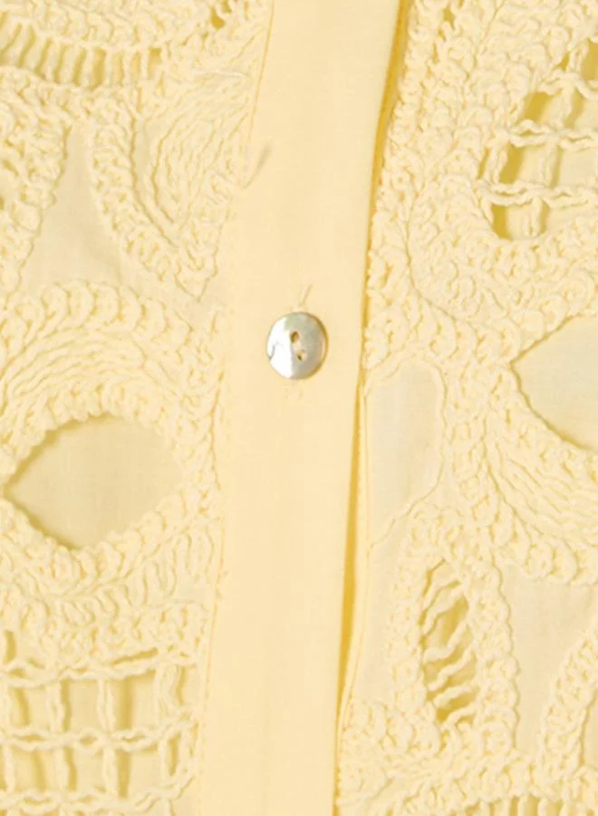 Iconic Iconic Cotton Shirt High Low Hem