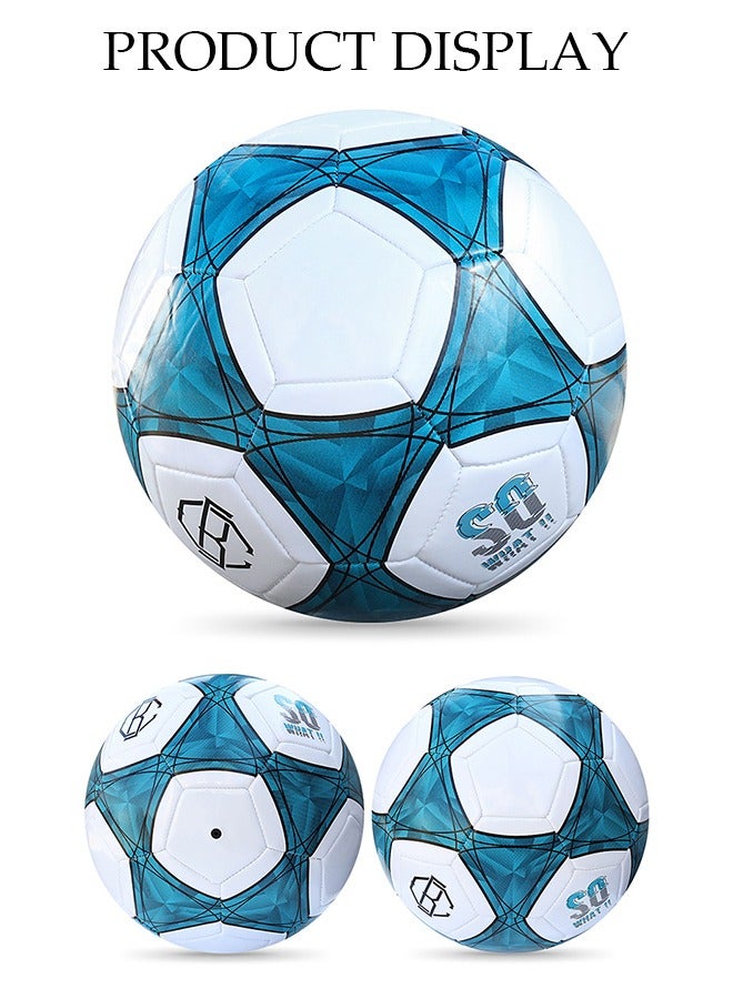 DUNISO Soccer Ball Size 5 High Quality Football for Training Playing Waterproof And Wear Resistant Football for Official Matches with Air Pump Net bag and Ball Needles Indoor Outdoor Game Soccer Ball - Image 2