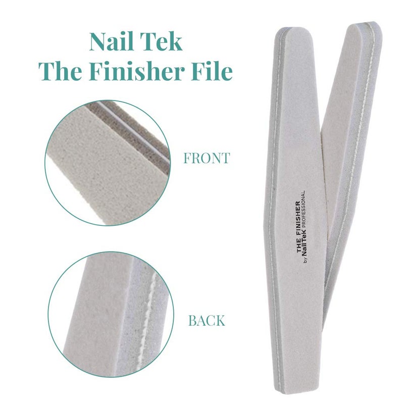 Nail Tek The Finisher File, Professional Double-sided 240/400 Grit Nail File to Shape and Smooth Acrylic, Gel, and Natural Nails, Nail Polish Remover, Must-Have Manicure and Pedicure Kit Tool, 6 Pack - Image 5