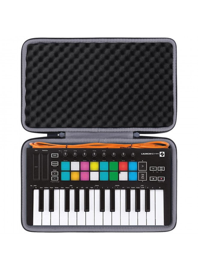 co2CREA Hard Travel Case Replacement for Novation Launchkey Mini MK3 / FLkey Mini 25-Key MIDI Keyboard Controller - Image 1