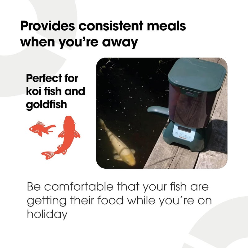 Fish Mate P7000 Large Capacity Rain-Resistant Pond Fish Feeder - Image 4