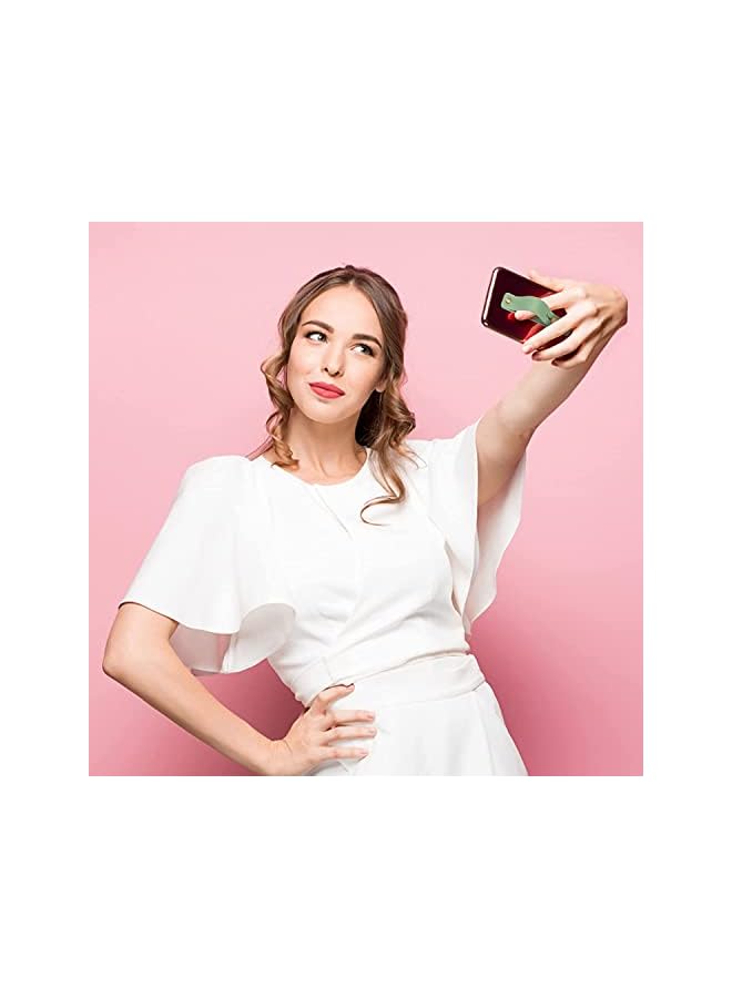 PROMASS 6 Pieces Phone Strap Grip Holder Finger Cell Phone Grip Telescopic Phone Finger Strap Stand Universal Finger Kickstand for Most Smartphones and Tablets (Soft Colors) - Image 4