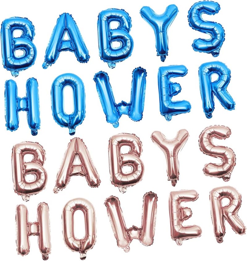 Blue Gender Reveal Balloon Garland Kit Baby Shower Party Decorations 2 Sets - Image 1