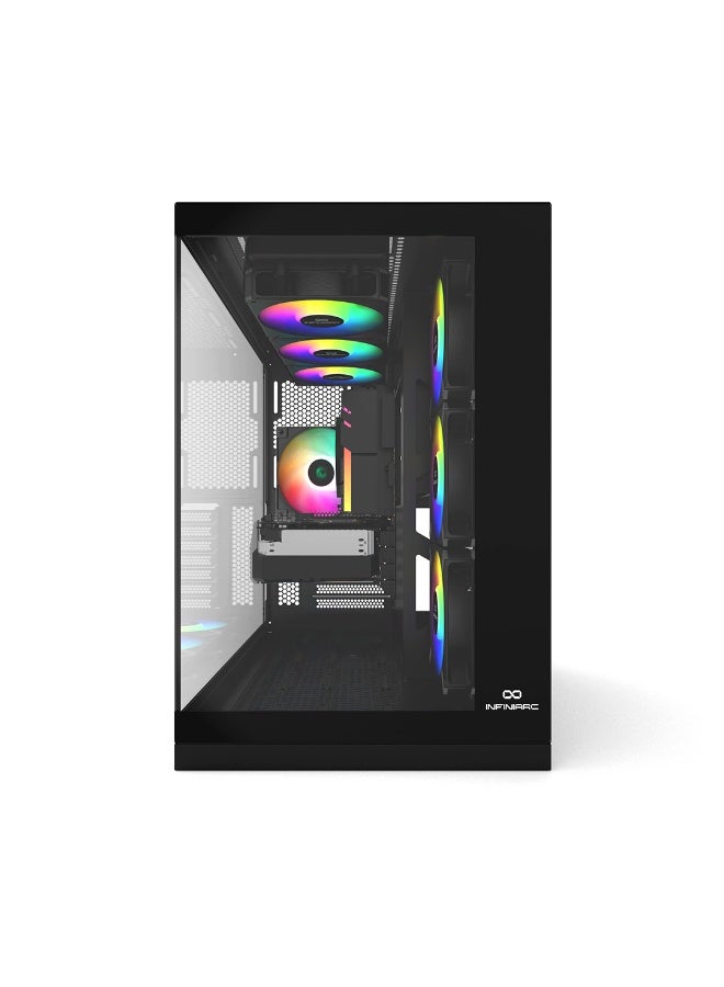 INFINIARC Cube Pro Gaming PC With Intel Core i7-14700F Processor/32GB RAM DDR5/1TB SSD/16GB Nvidia GeForce RTX 5070 Ti Graphics/Windows 10 Pro/ Black - Image 2