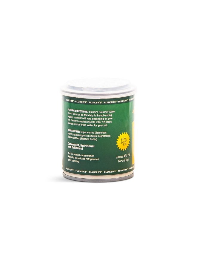 Fluker's - Fluker's Gourmet Canned Food for Reptiles, Fish, Birds and Small Animals, Insect Mix, 2.75 oz - Image 1
