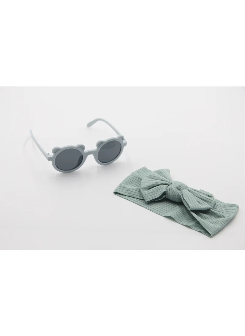 D'Daniela Ana Glasses and Headband Set For Babies and Girls Olive Colour