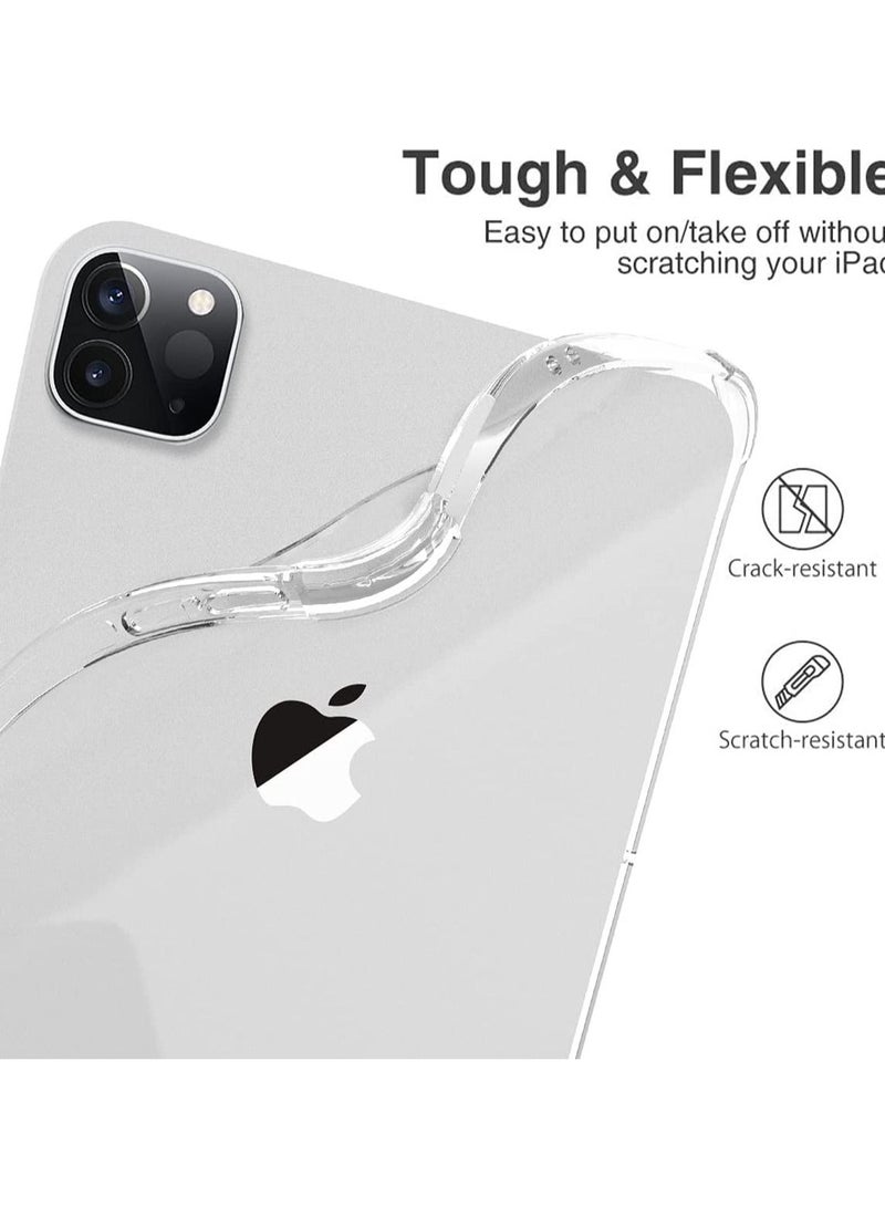Clear Shock Absorbing Flexible TPU Protective Cover Transparent Slim With Pencil For iPad Pro 12.9 inch - Image 2