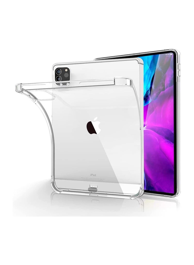 Clear Shock Absorbing Flexible TPU Protective Cover Transparent Slim With Pencil For iPad Pro 12.9 inch - Image 1