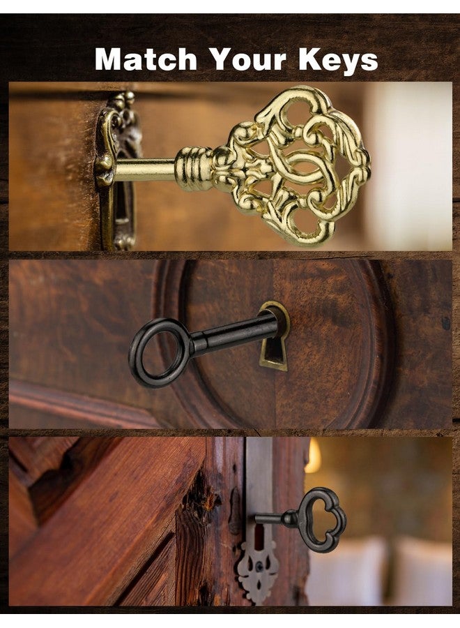 Mellbree Skeleton Key, 12-Key Universal Hollow Barrel Skeleton Keys Kit for Antique Dresser, Chinese Cabinet, Antique Furniture and Old Style Cabinets or Doors, Select Antique Furniture Limited Compatibility - Image 1