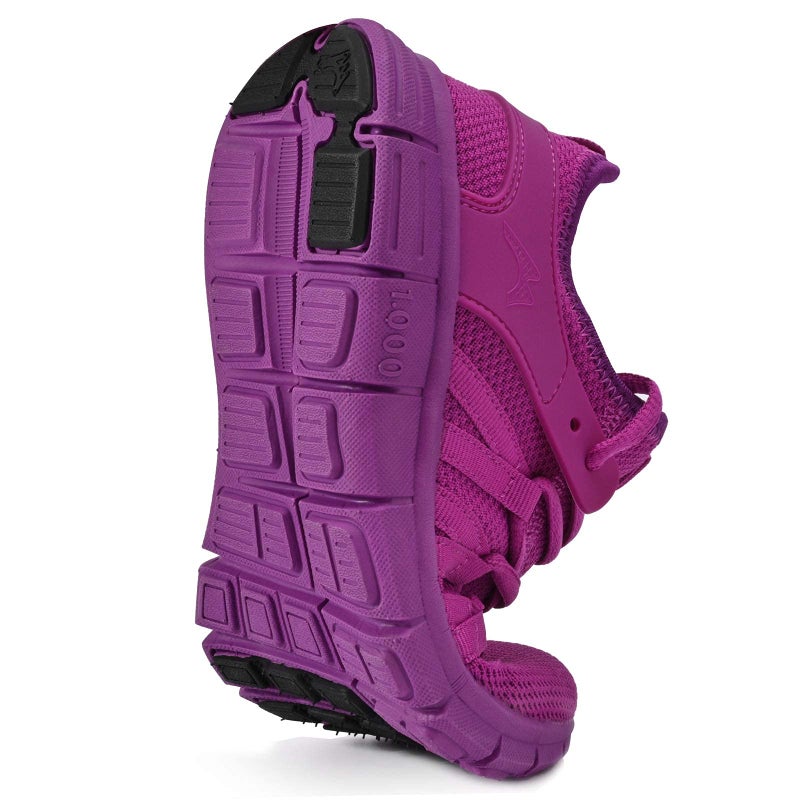 INZCOU Running Shoes Lightweight Tennis Shoes Non Slip Gym Workout Shoes Breathable Mesh Walking Sneakers Purple 8women / 7men - Image 4